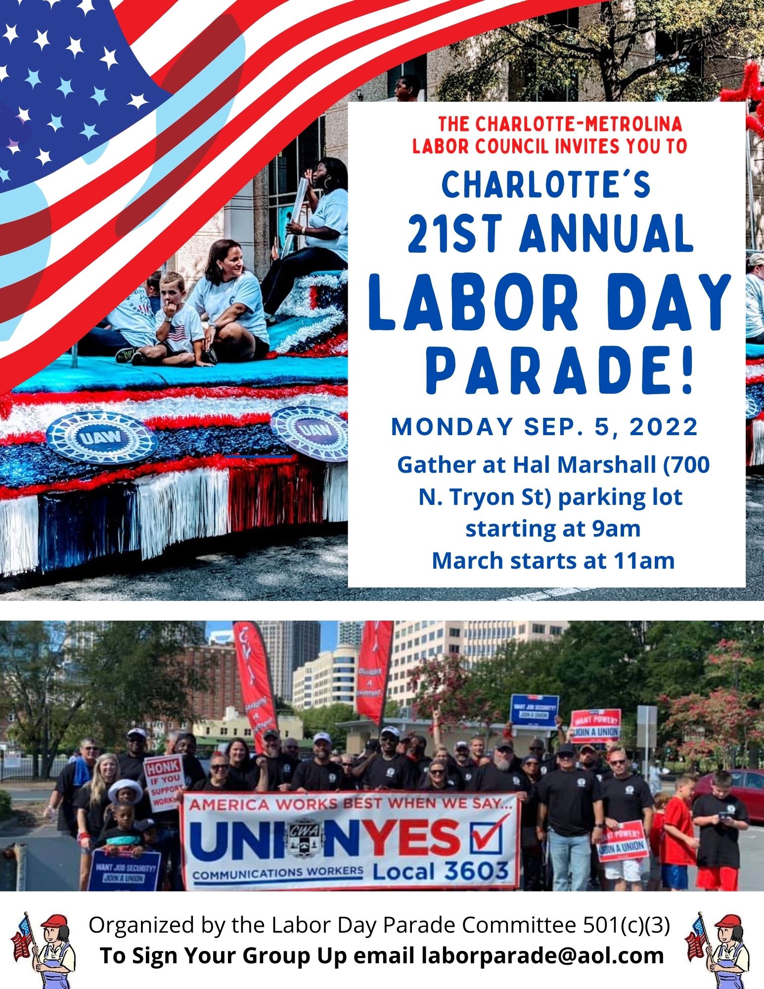 21st Annual Charlotte Labor Day Parade CharlotteMetrolina Labor Council