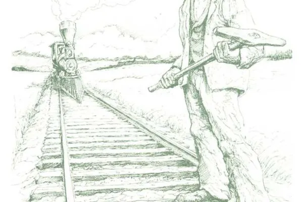 Irish rail worker - by Bill Yund