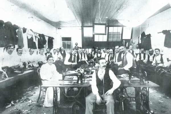 These tailors reflect craft pride. Photo courtesy McLean County Museum of History