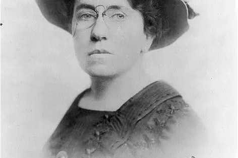 "Red Emma" - Emma Goldman was a famous early 20th century anarchist.  Her provocative speeches help cement freedom of speech (Library of Congress photo)