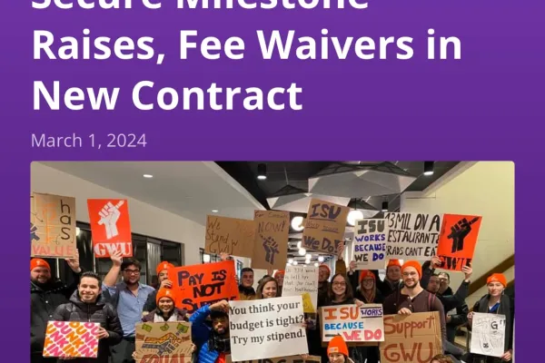 ISU Graduate student ratify contract