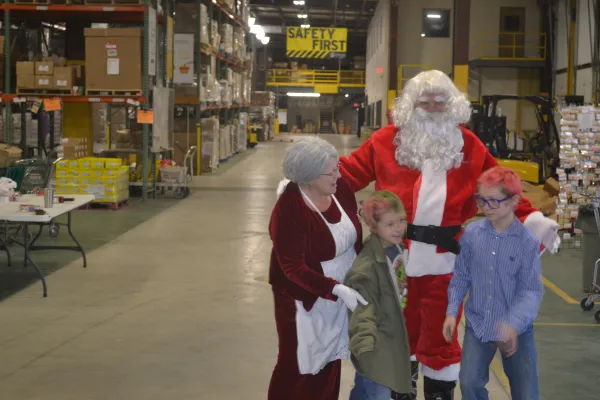 Mr & Mrs Claus are always happy to see their friends