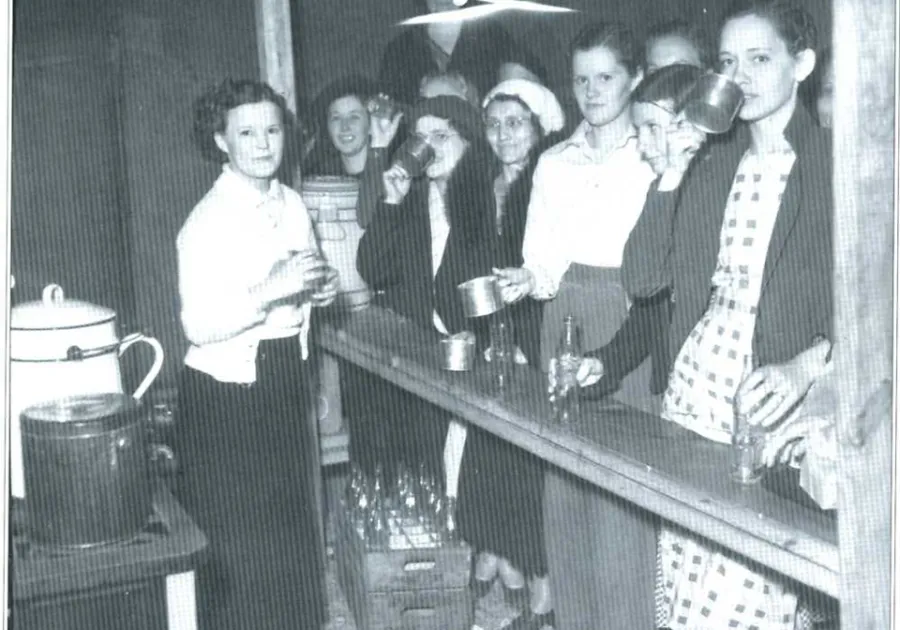 Bakery Workers 342 strike soup kitchen, 1937, courtesy of the McLean County Museum of History