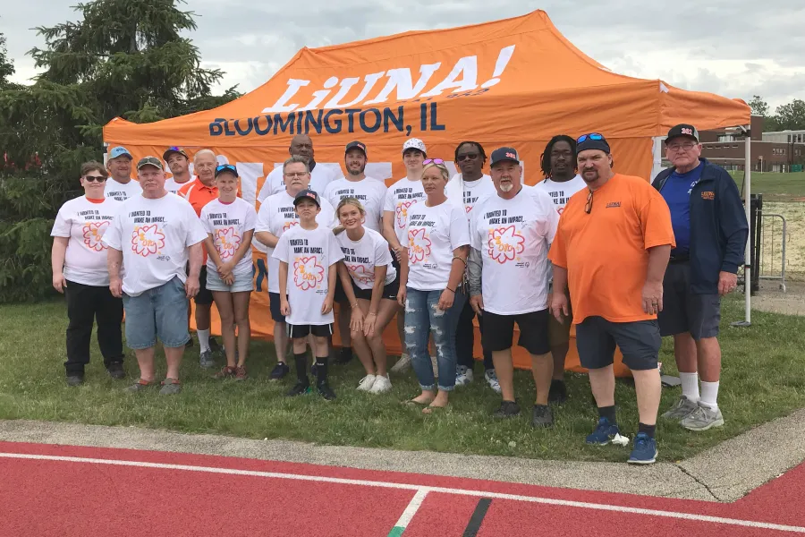 Union volunteers at Illinois Special Olympics State Game, IL State U., June 8, 2024