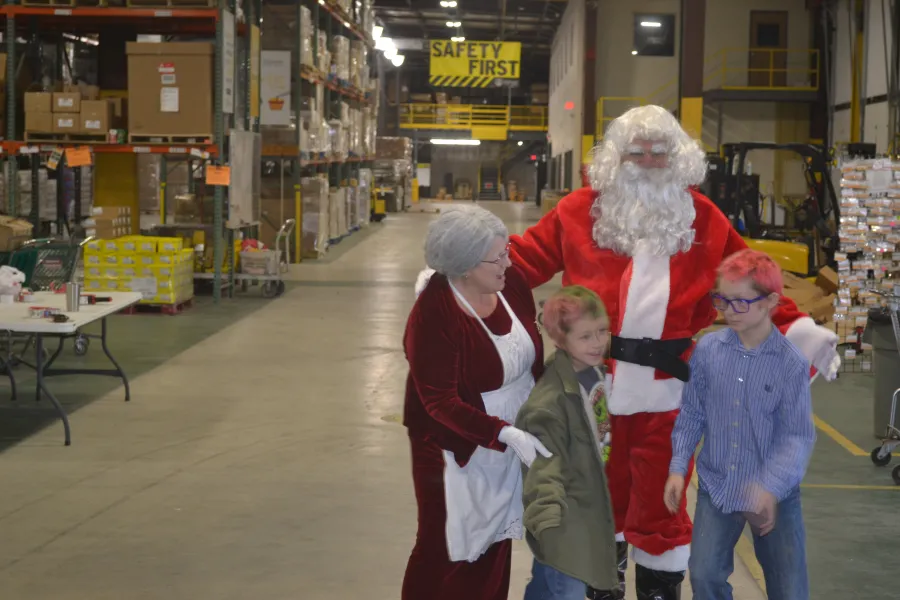 Mr & Mrs Claus are always happy to see their friends