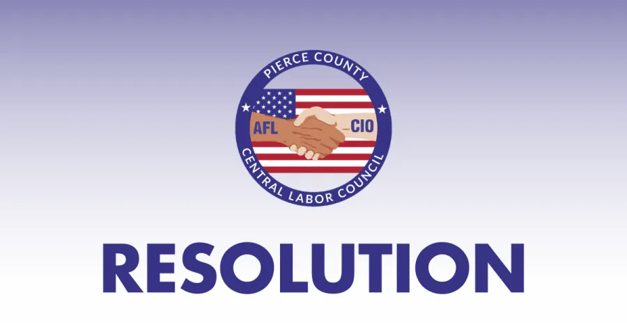 PCCLC Logo and title text reading "Resolution"