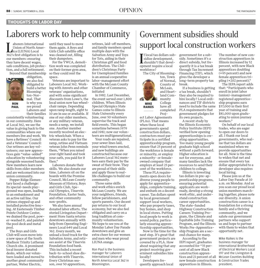 Mike Raikes, IBEW 197, Ron Paul LIUNA 362