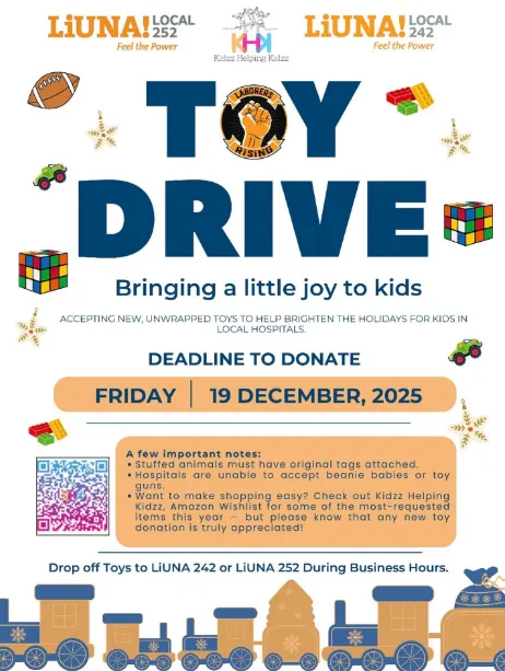 LiUNA Toy Drive