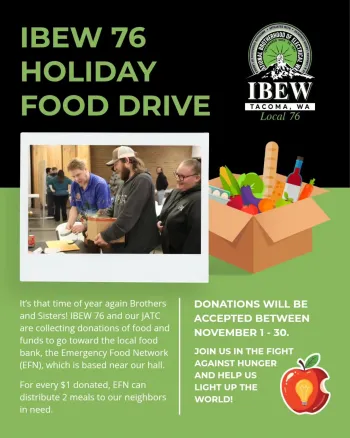 IBEW 76 Holiday Food Drive